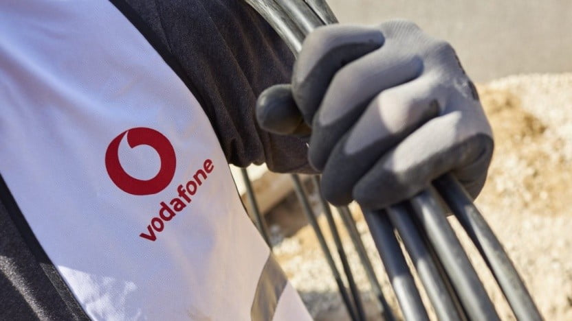 Vodafone beim Glasfaserausbau