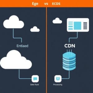 Vertaileva infografiikka: CDN-tiedonkulku ja -käsittely