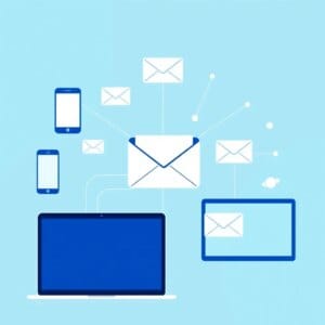 Vizualizarea automatizării marketingului prin e-mail cu dispozitive în rețea și flux de date