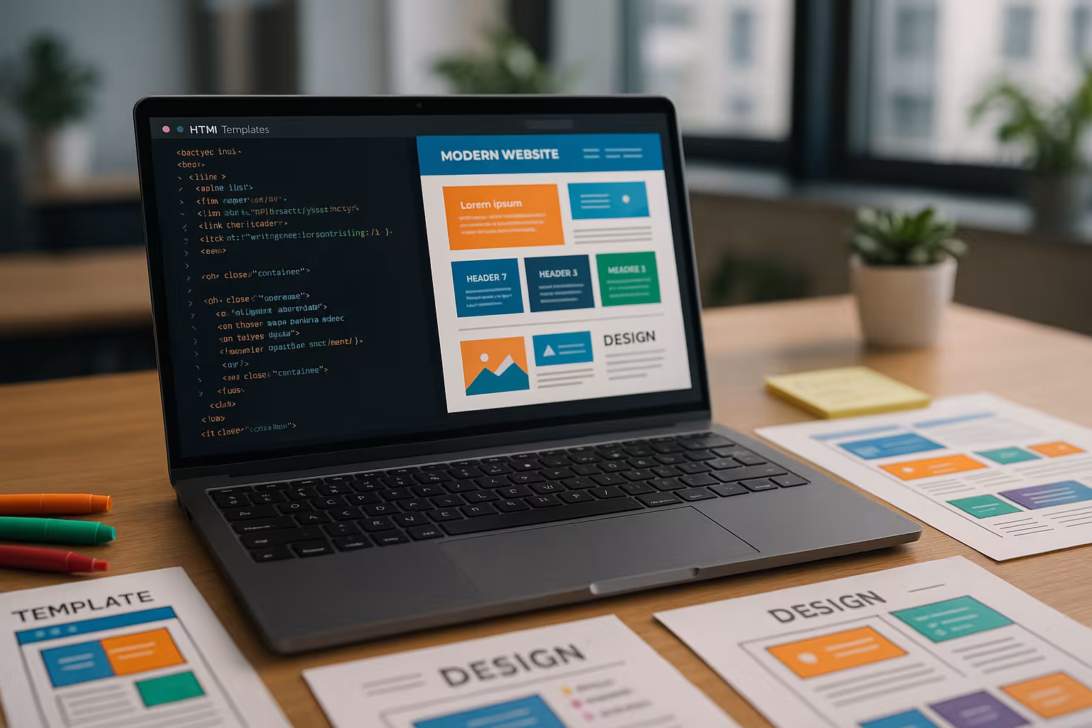 Basisprincipes voor het ontwerp van HTML-sjablonen voor moderne websites