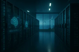 拥有现代化服务器基础设施和绿色能源的未来型数据中心