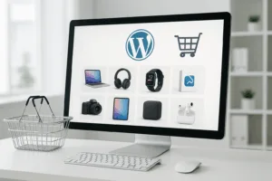 Loja online WordPress moderna com plugins de comércio eletrónico, digital e físico