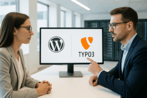 Confronto tra WordPress e Typo3 CMS per progetti web 2025