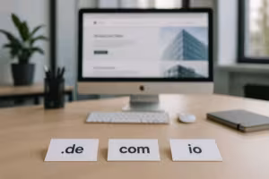 Cărți de vizită cu diferite domenii favorabile pe un singur birou