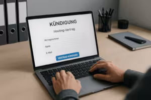 Asmuo internetu nešiojamajame kompiuteryje nutraukia "All-Inkl" prieglobos sutartį