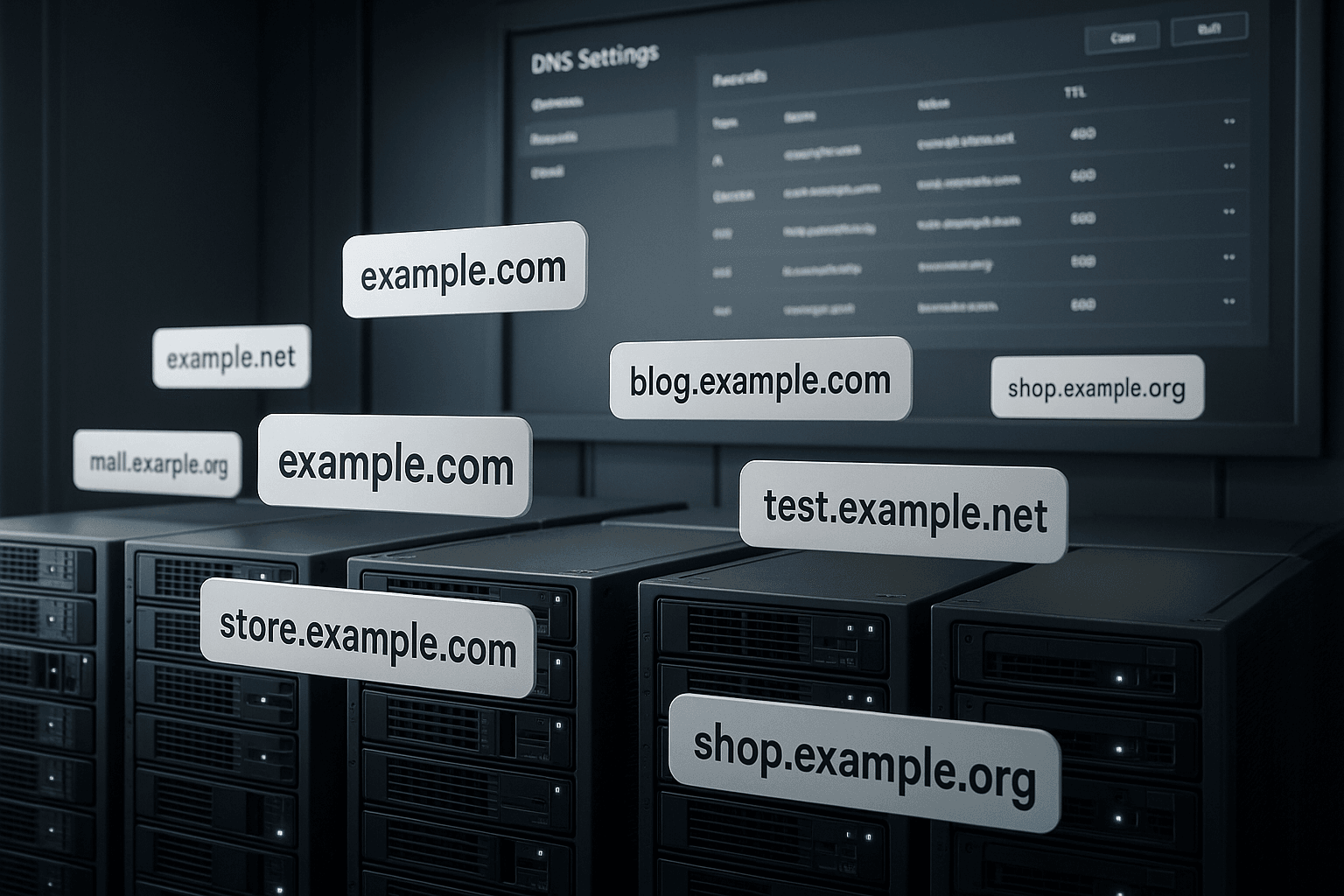 Aliverkkotunnusten visualisointi palvelimen tunnisteina nykyaikaisessa palvelinympäristössä.