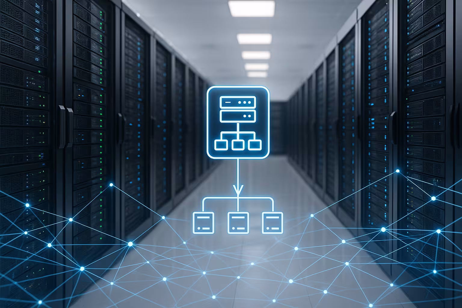 Echilibrul de încărcare distribuie traficul de rețea către diferite servere web din centrul de date