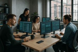 Professional hosting agency at work on reseller hosting