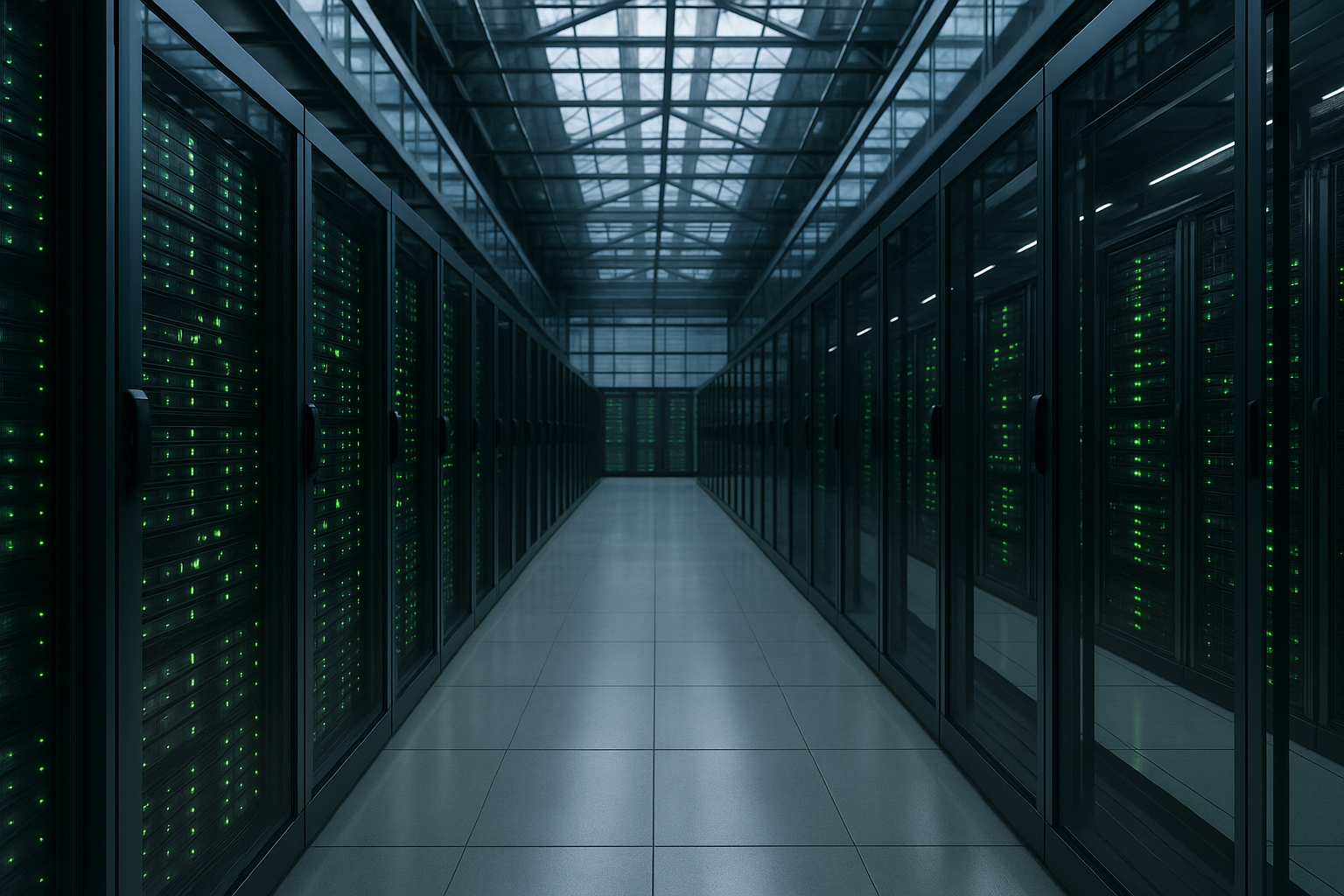 Camera de servere Strato Hosting cu uptime ridicat într-un mediu modern