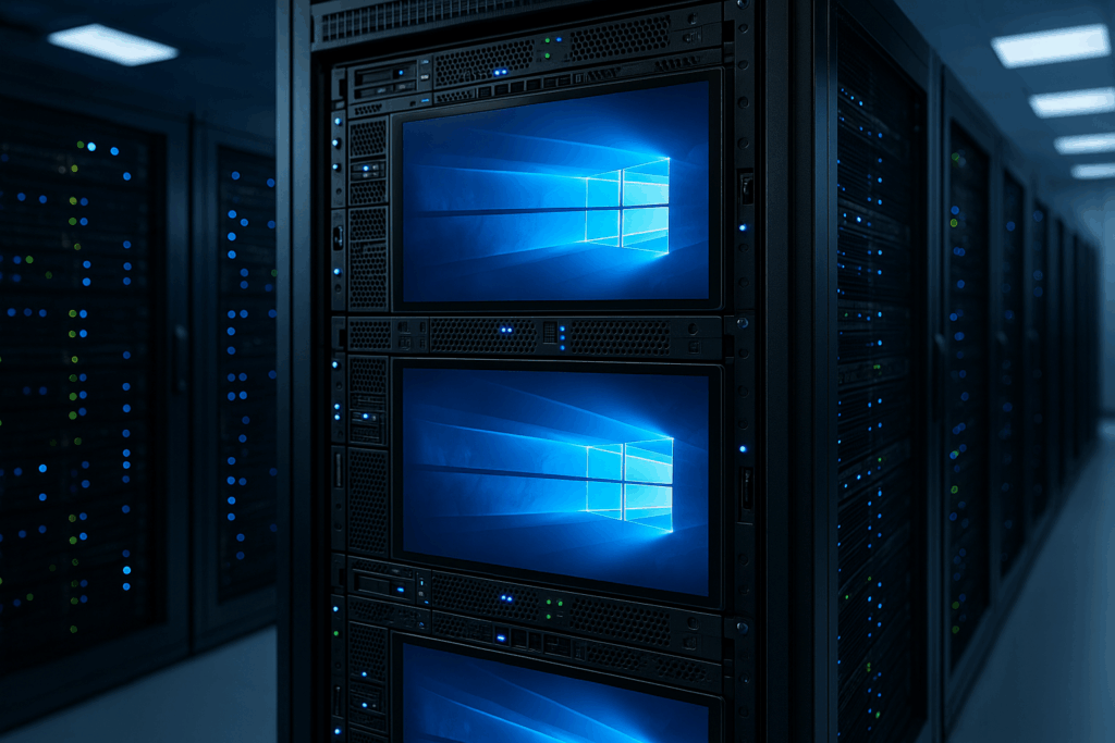 Profesjonalna konfiguracja serwera dla hostingu Windows VPS z nowoczesną infrastrukturą IT