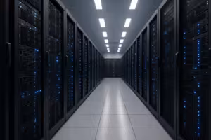 Laadukkaat palvelintelineet nykyaikaisessa konesaliympäristössä edullisia vServer-tarjouksia varten.