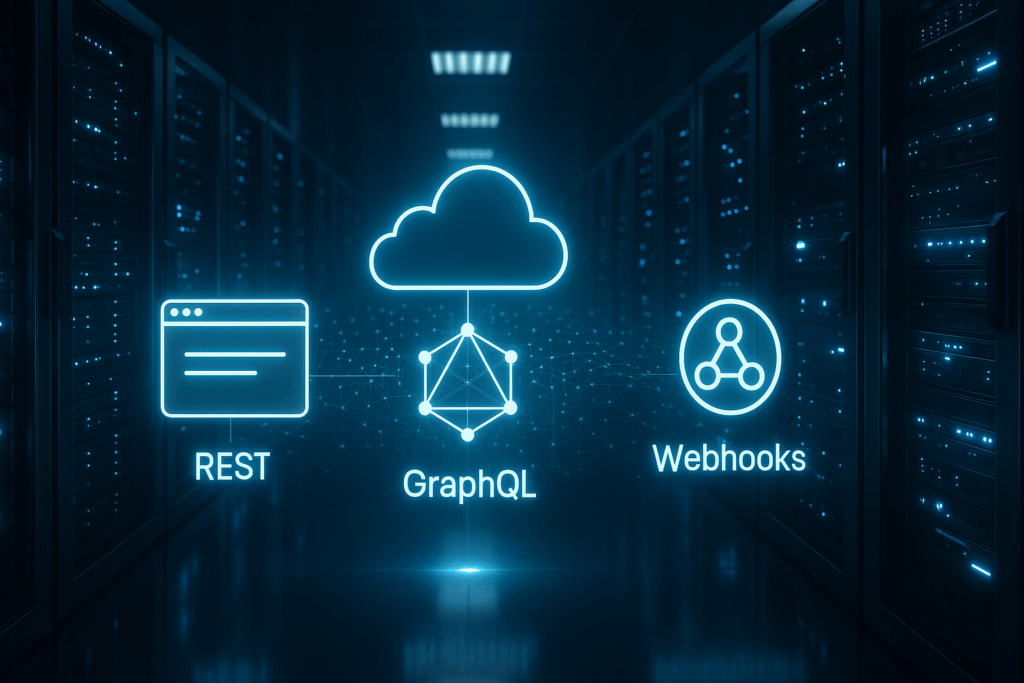 Модерен хостинг сървър, ориентиран към API, с визуализация на REST, GraphQL и webhooks