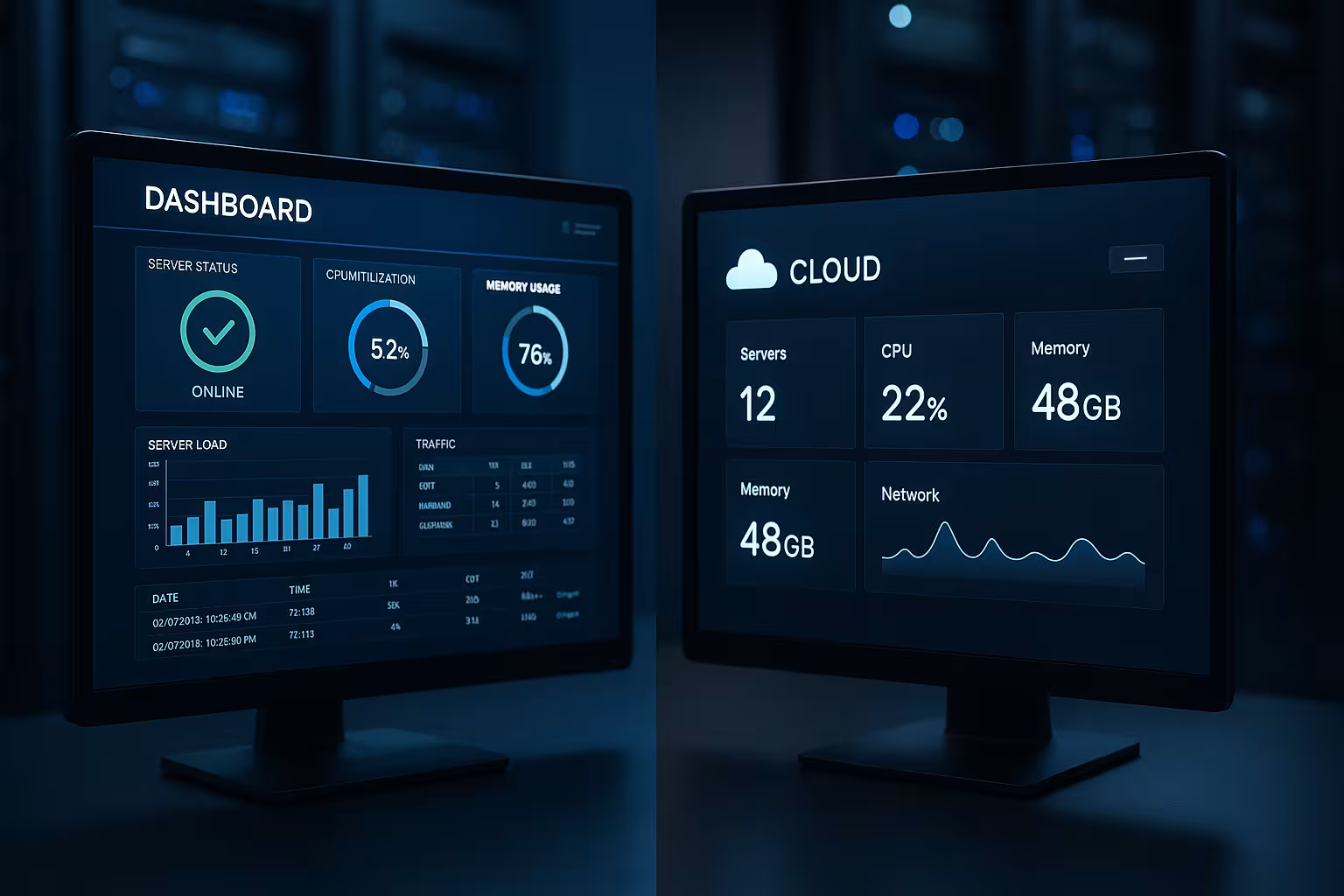 Confronto tra il tradizionale cPanel e il moderno pannello di controllo Enhance in un ambiente server professionale