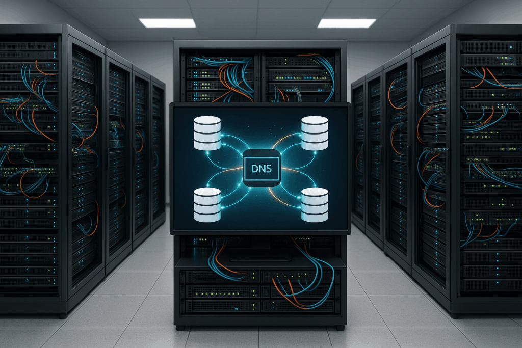 Sodobno podatkovno središče z imenskimi strežniki in zunanjim upravljanjem DNS