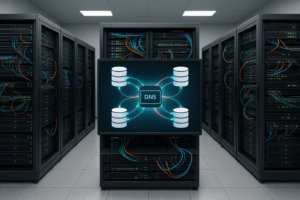 ネームサーバーと外部DNS管理を備えた最新のデータセンター