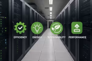 Efficient data center with low PUE