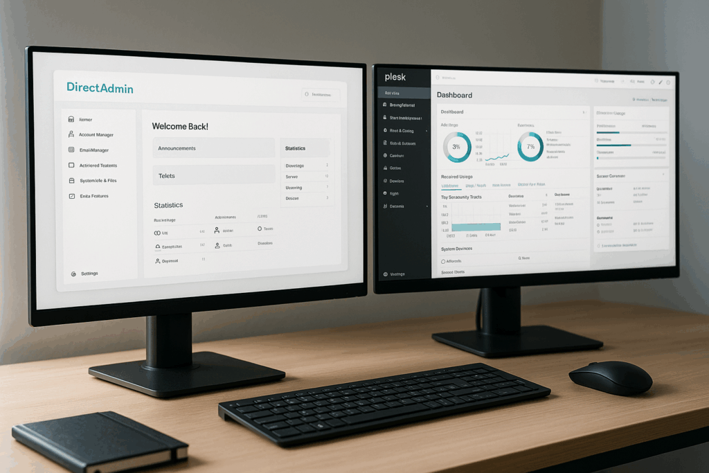 Сравнение Plesk vs DirectAdmin модерна работна среда хостинг панел