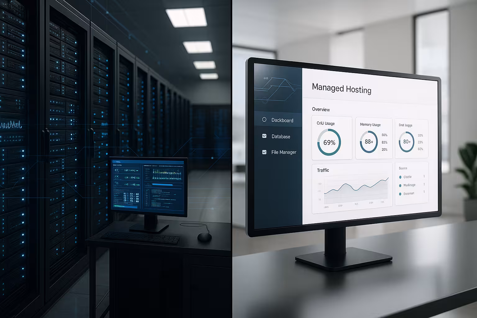 Comparație între infrastructura CMS autohtonă și cea gestionată în centrul de date modern