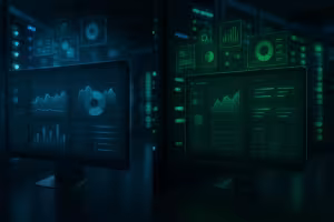 Comparación de dos paneles de control de servidores modernos en un entorno de centro de datos profesional