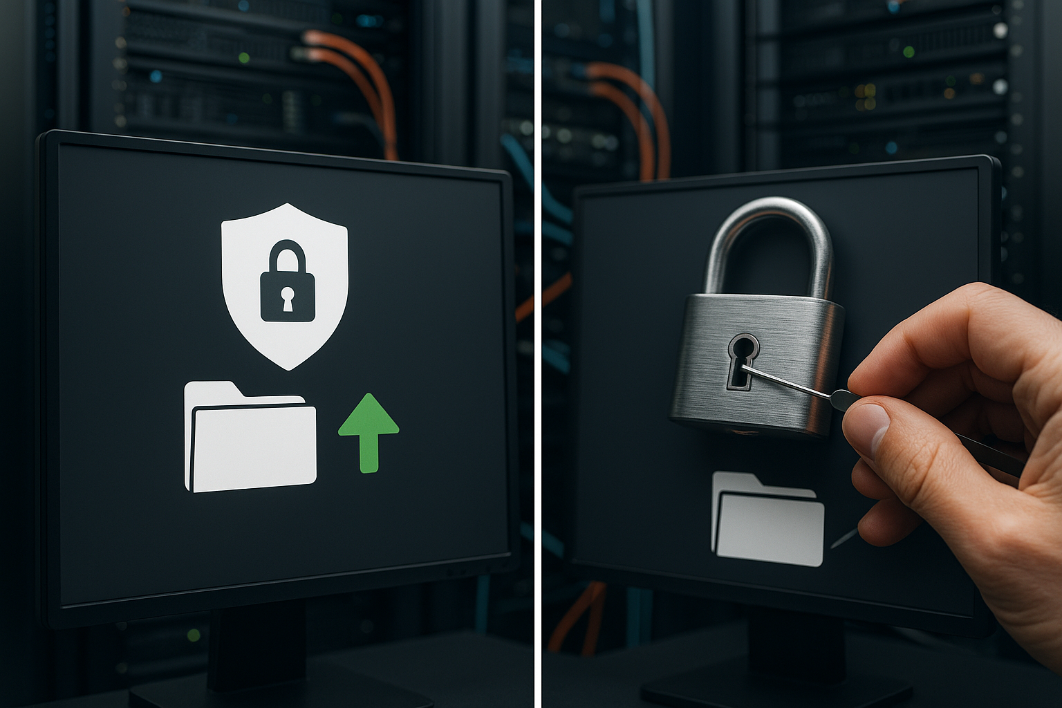 SFTP vs FTP: trasferimento di file sicuro vs insicuro - crittografia a confronto, presentazione tecnica