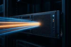 Centro de dados moderno com servidor da Web avançado e fluxos de dados Lightning abstraídos