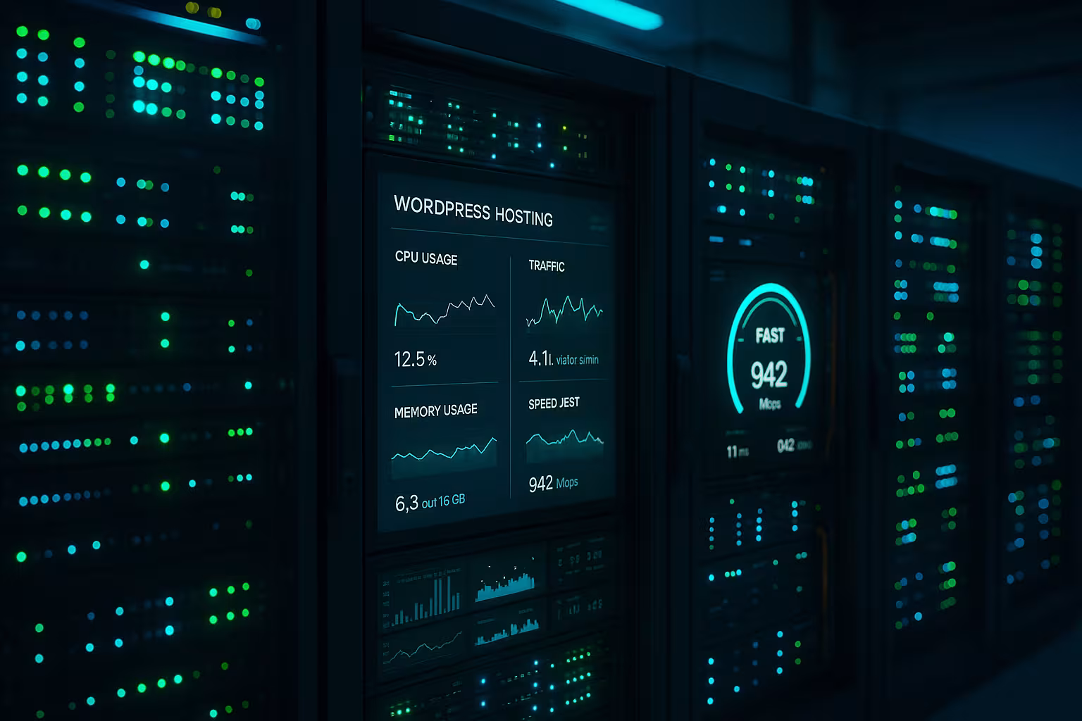 WordPressホスティングテスト用パフォーマンス監視付き最新サーバールーム
