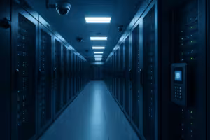 最新のアクセス制御と監視機能を備えた安全なデータセンター