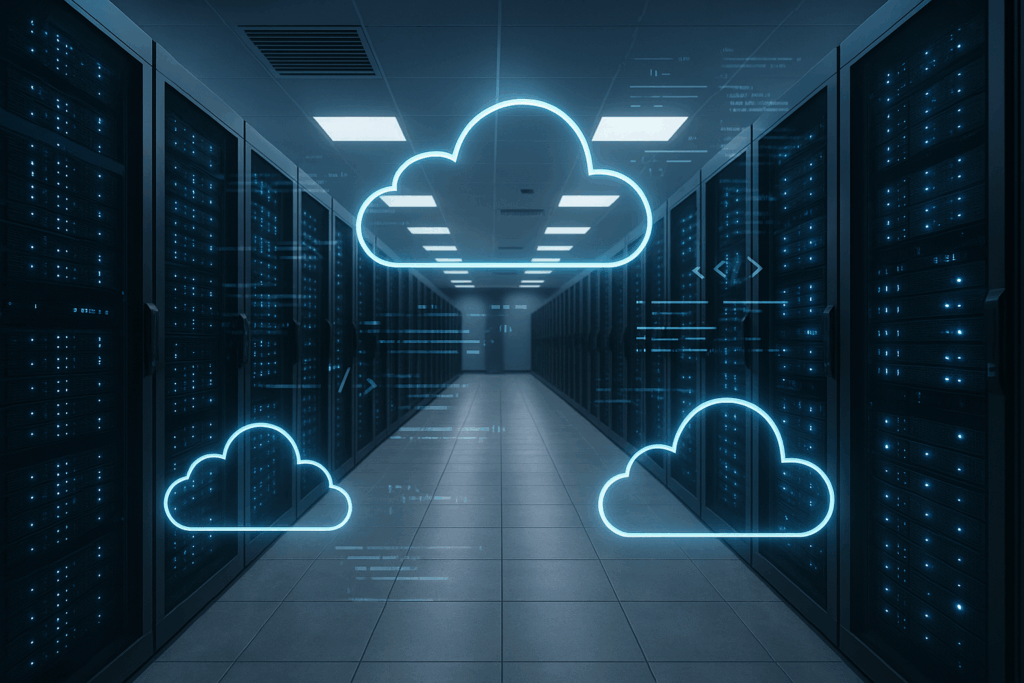 Modernes Hosting-Rechenzentrum mit Automatisierungs-Code, Terraform und Ansible.