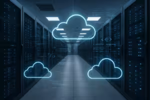 Modernes Hosting-Rechenzentrum mit Automatisierungs-Code, Terraform und Ansible.