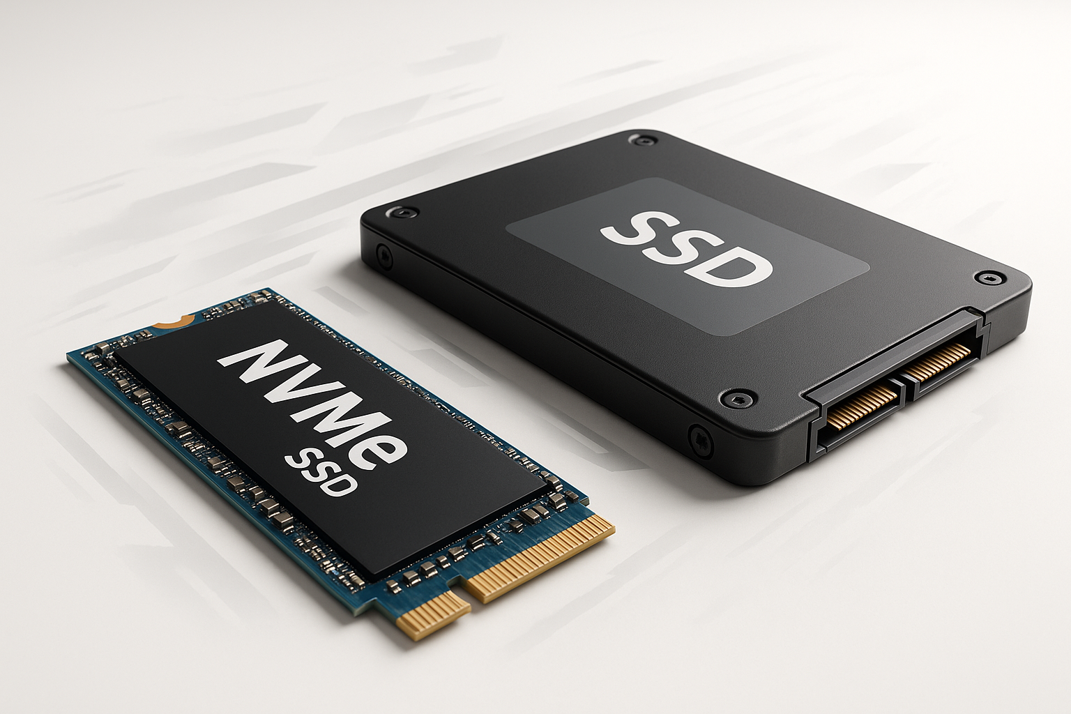 Moderne NVMe SSD und klassische SATA SSD im direkten Vergleich