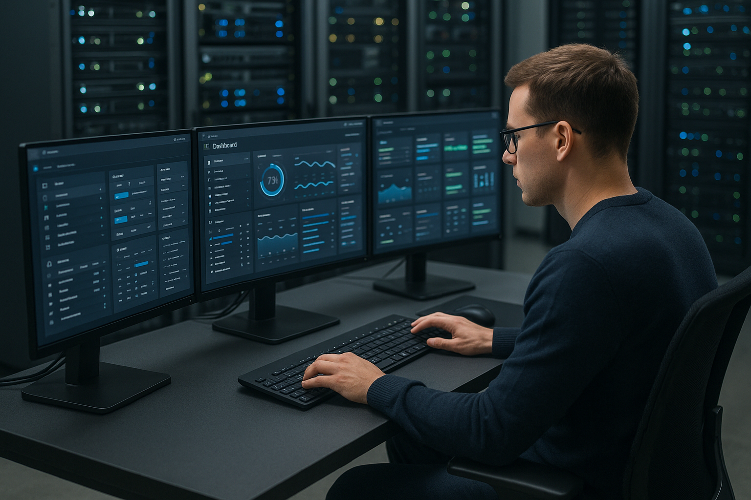 Virtualmin Systemverwaltung: Kontrollpanel im Webinterface mit Serverracks