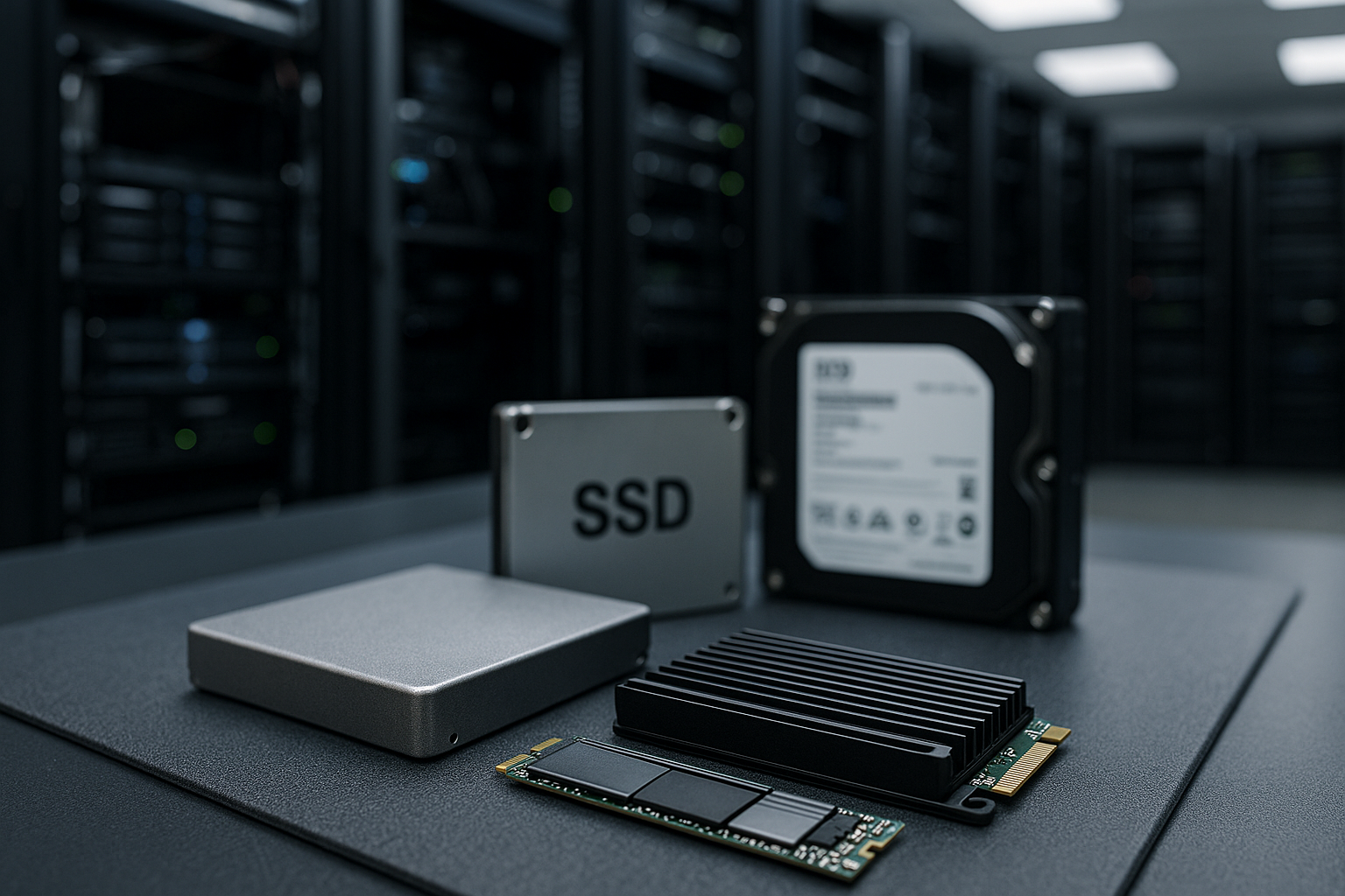 Speicherhierarchien im Webhosting: NVMe, SSD & HDD im direkten Vergleich