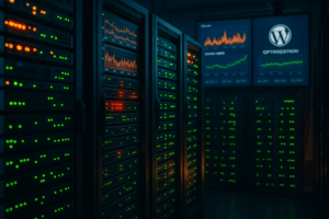 Server infrastructure with uneven CPU load and performance monitoring
