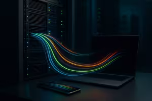 Nowoczesny serwer z przepływami danych jako symbolem kompresji Brotli i Gzip