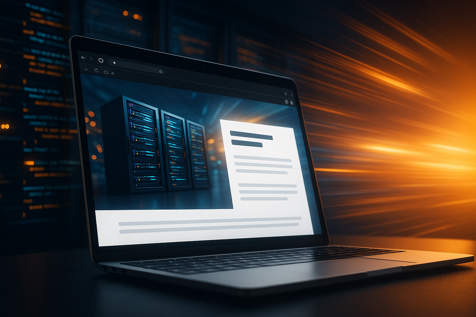 Browser Rendering Speed beeinflusst perceived Hosting-Geschwindigkeit visuell dargestellt