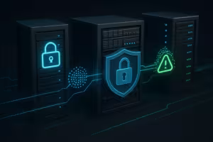 Infrastruttura cache sicura con misure di protezione digitali contro le fughe di dati