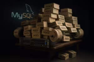 Wizualizacja przeciążenia wydajności serwera przez indeksy baz danych