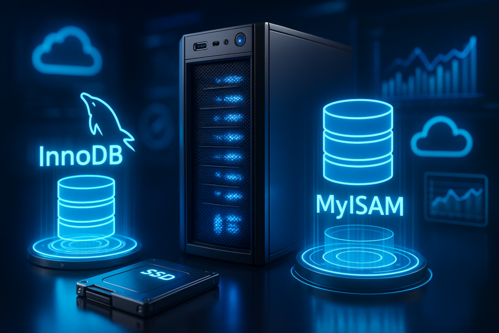 Confronto tra i motori di archiviazione MySQL InnoDB e MyISAM per le prestazioni di web hosting
