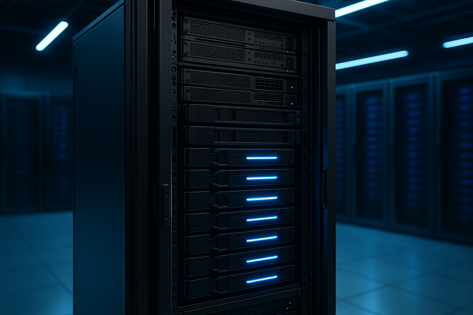 Server mit NVMe-SSDs für schnelles Webhosting