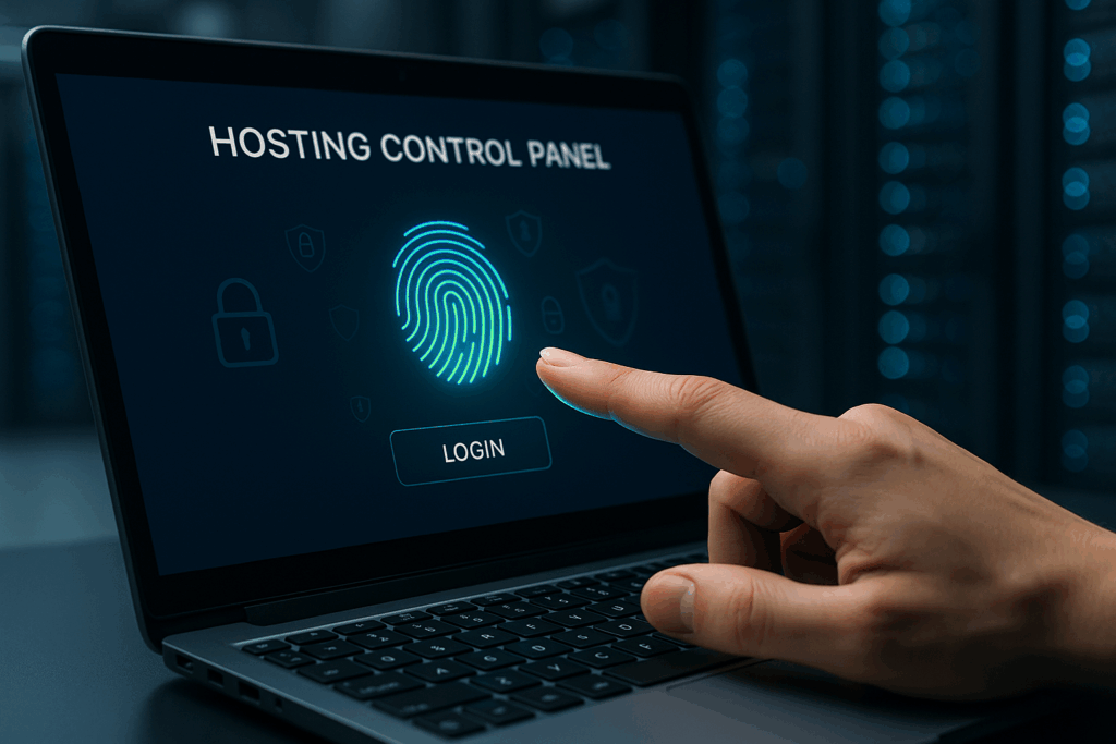 WebAuthn Passkeys Biometric Authentication für sicheres Hosting Login