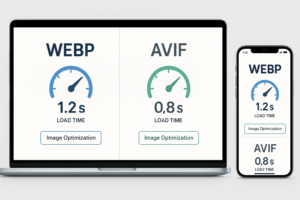 WebP- ja AVIF-kuvamuotojen vertailu eri laitteilla suorituskykymittareilla