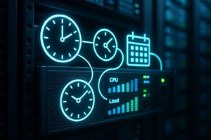 Cronjob intervals and server load visualization