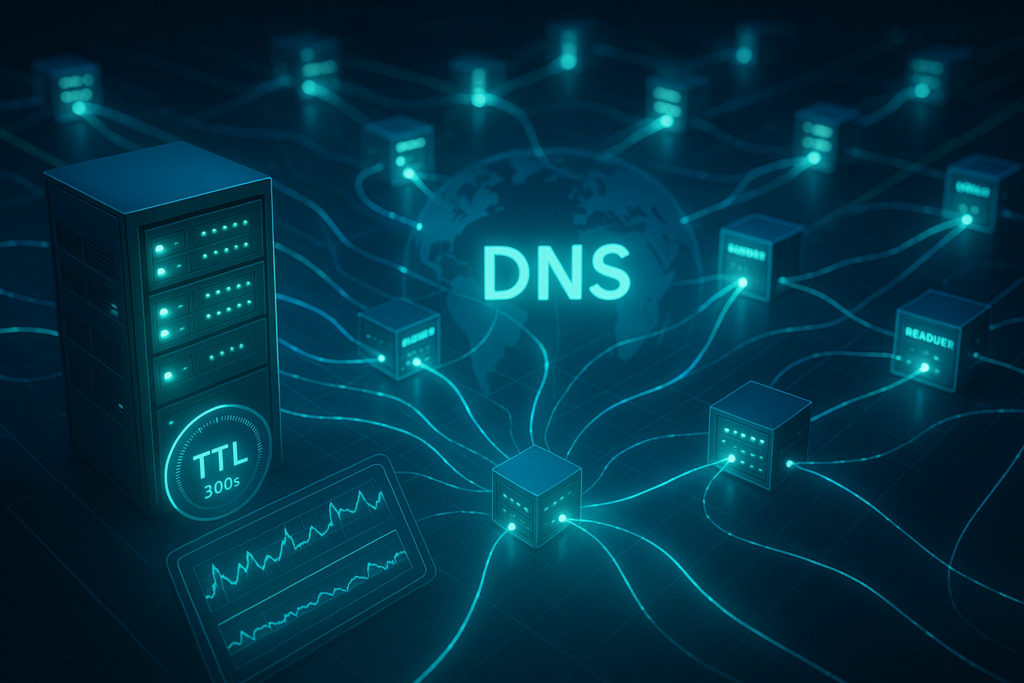 Arquitectura DNS Hosting Resolver TTL rendimiento global