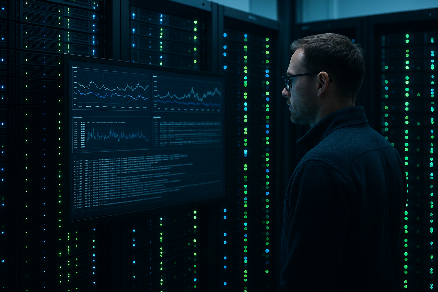 Serverovervågning og analyse af logdata i realtid med dashboards