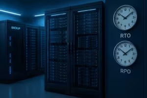 Tempi di ripristino in hosting: RTO e RPO visualizzati in modo realistico