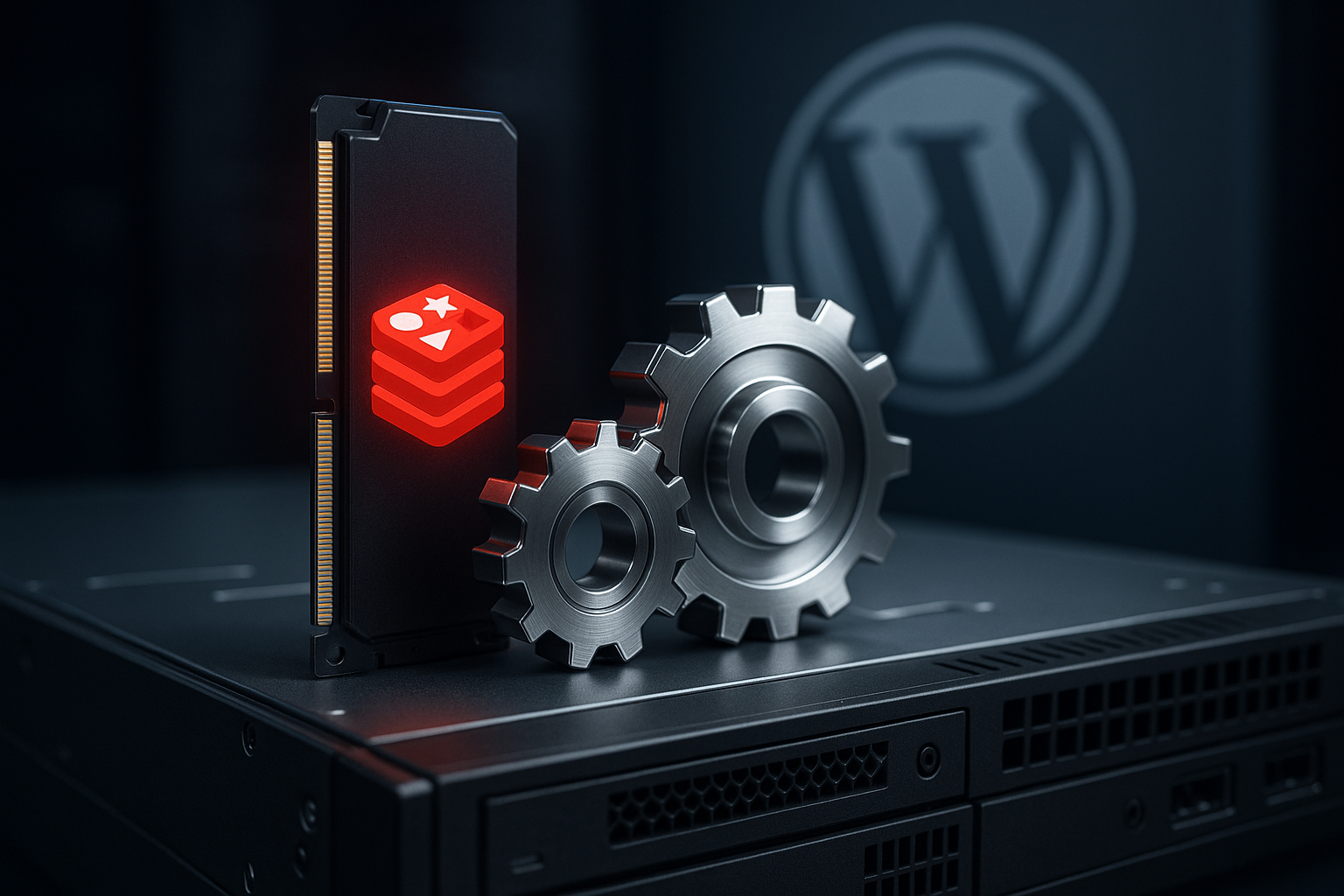 Server con Redis Object Cache e database ottimizzato per le prestazioni di WordPress