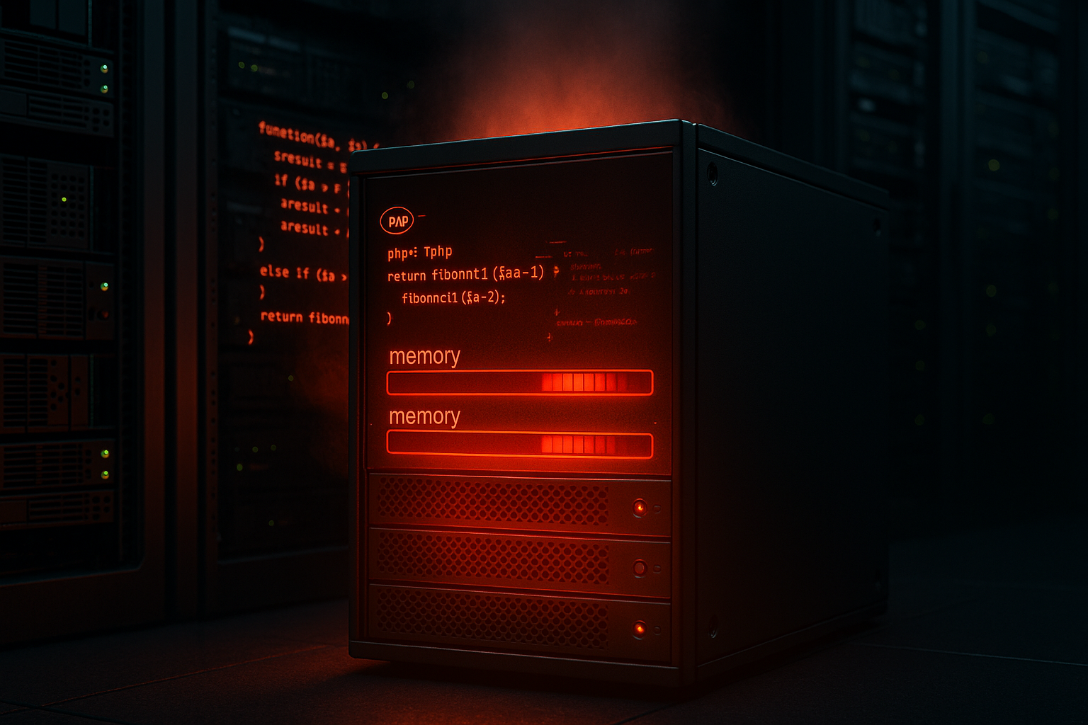 Server cu limită de memorie PHP supraîncărcare fotorealistă
