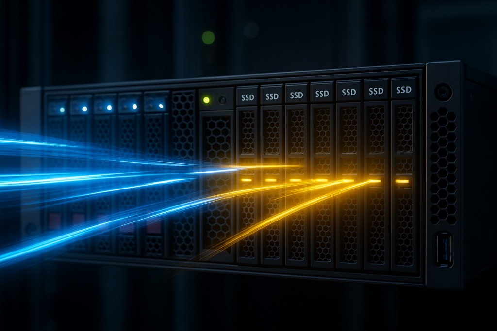 Comparación de las clases de almacenamiento Backup times NVMe SSD Server