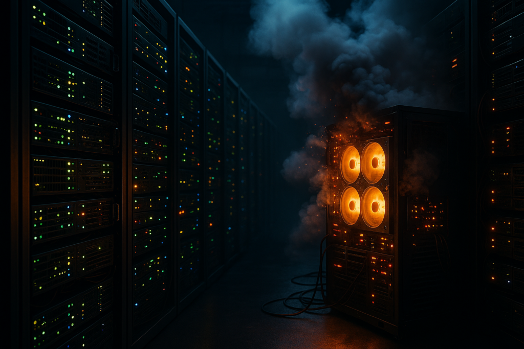 Centro de datos sobrecargado con rendimiento de VPS inestable debido a un vecino ruidoso