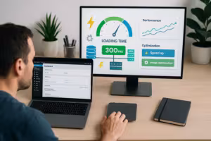 Оптимизация производительности WordPress с помощью метрик и инструментов анализа на мониторе